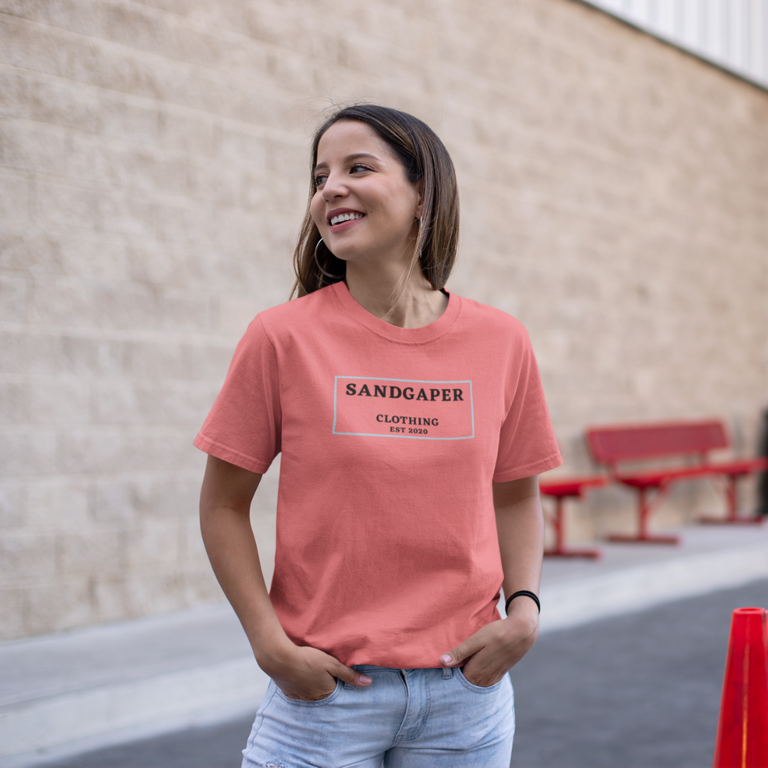 SGC Sandgaper EST. 2020 Bio-Shirt Coral Red
