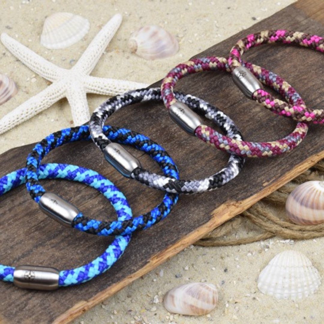 Armband Sandgaper Segeltau 6 mm Surfer Magnetverschluss