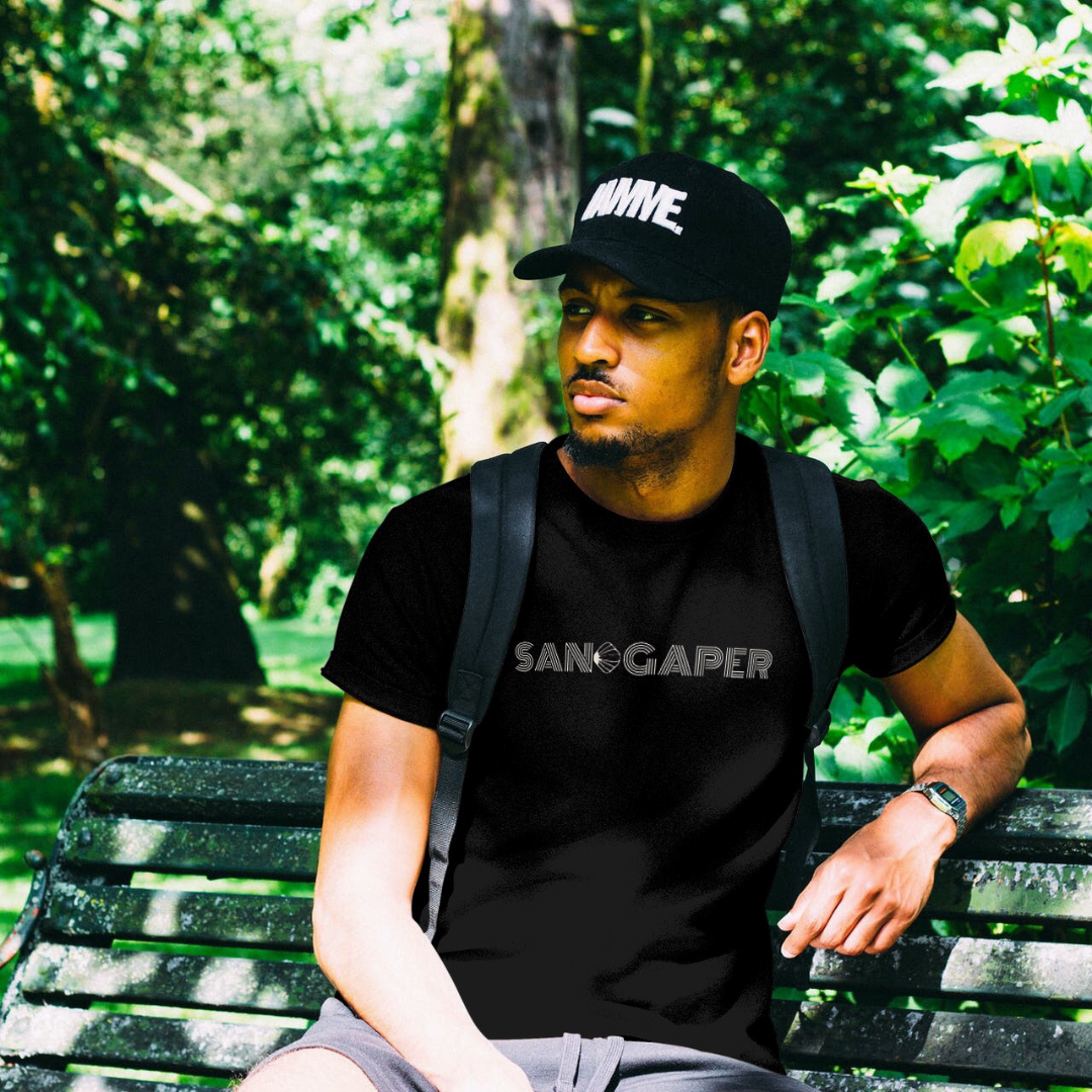 College Crewneck Sandgaper Two White/Black Bio-Shirt