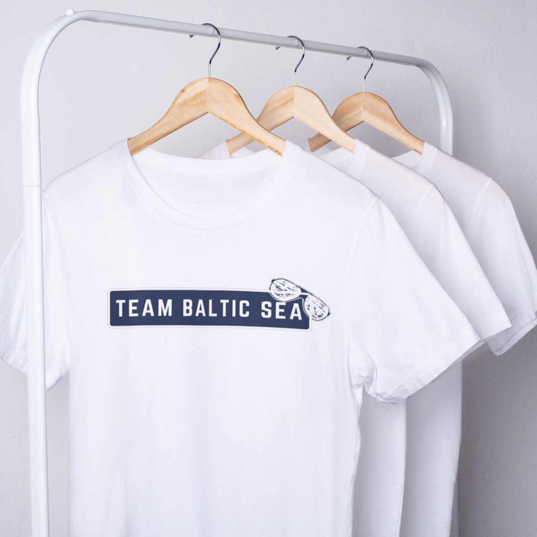 Baltic Crewneck Baltic Sea Team White/Black Bio-Shirt