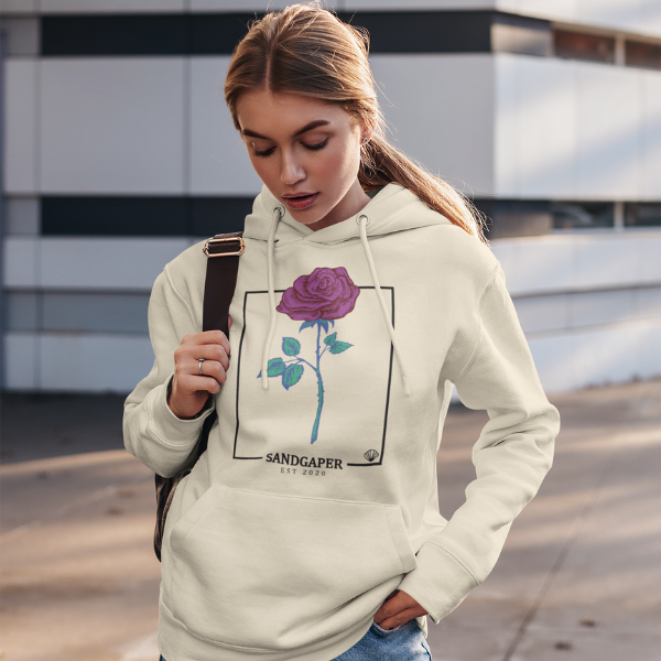 Vintage Flower Organic Unisex Hoodie