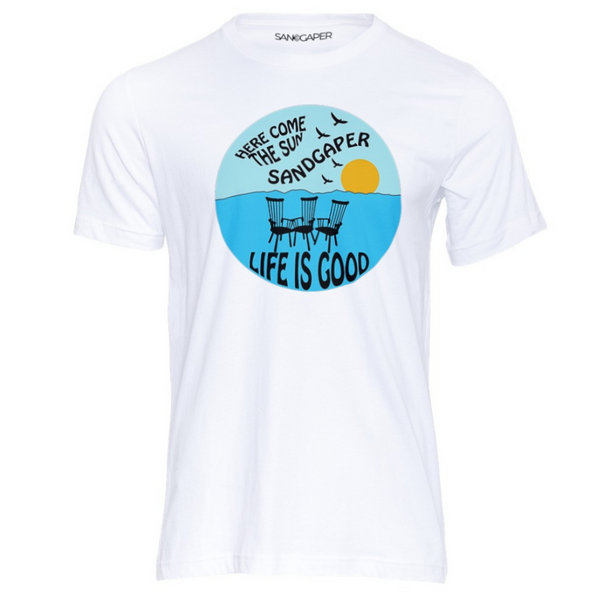 Vintage Crewneck Life is Good Bio-Shirt