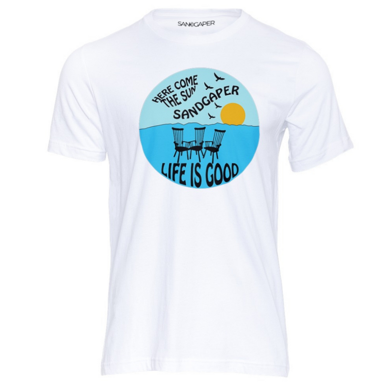 Vintage Crewneck Life is Good Bio-Shirt