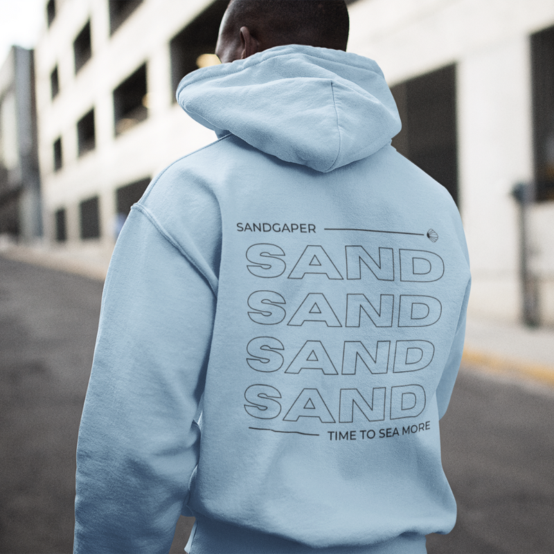 COLLEGE SANDGAPER SAND ORGANIC UNISEX HOODIE