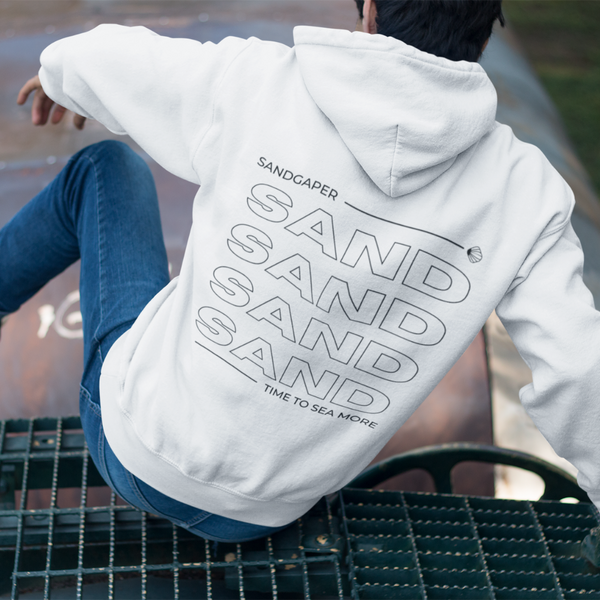 COLLEGE SANDGAPER SAND ORGANIC UNISEX HOODIE