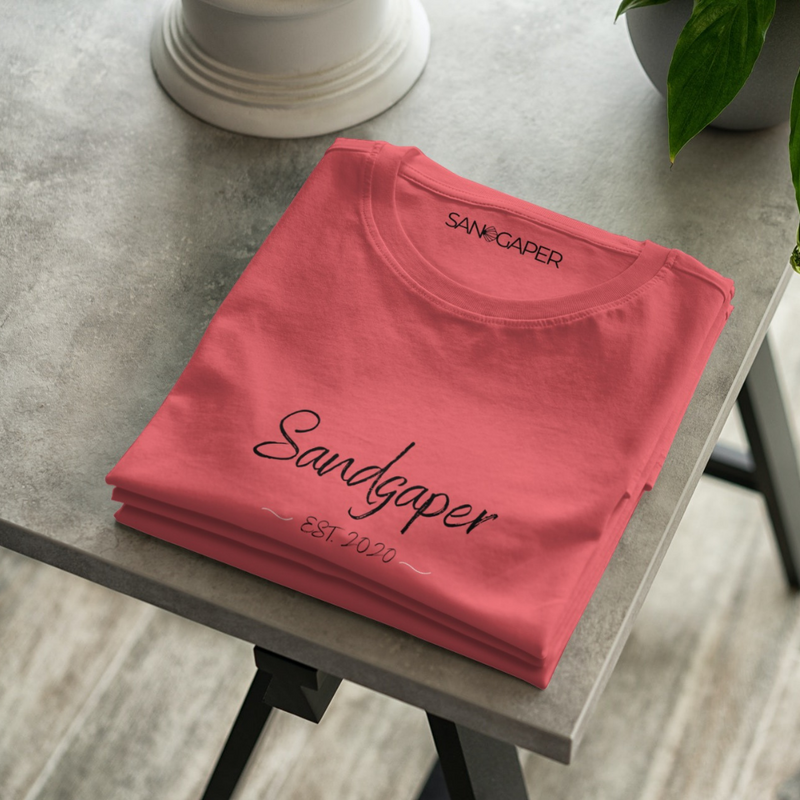 SGC Crewneck Sandgaper EST 2020.2 Bio-Shirt Coral Red