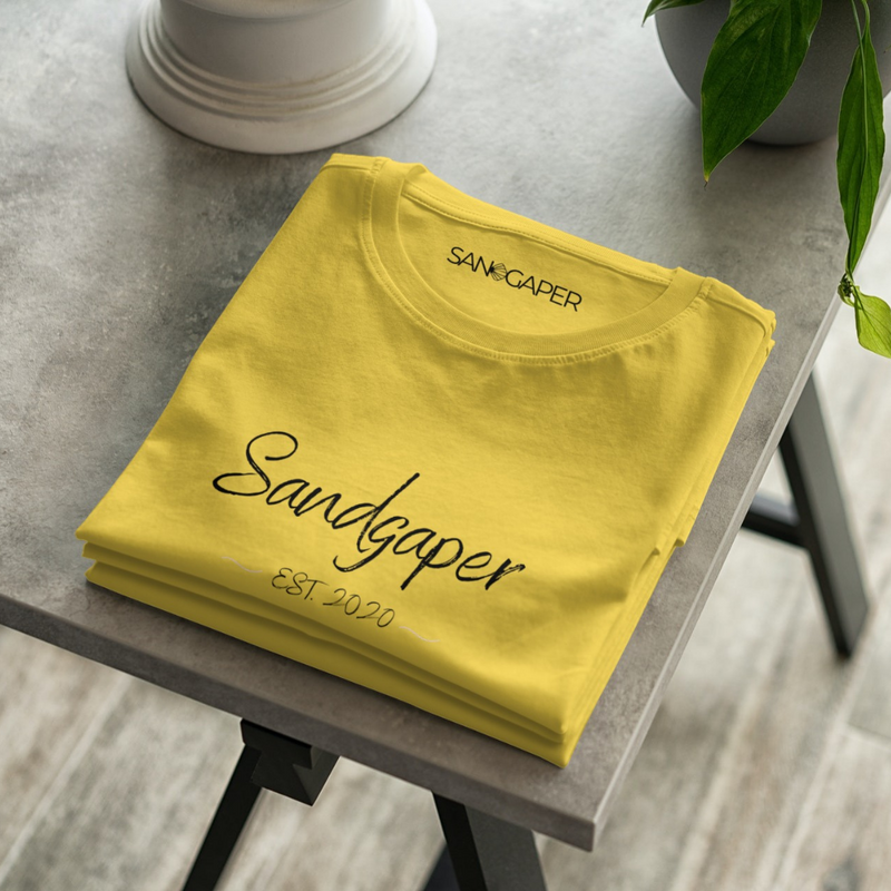 SGC Crewneck Sandgaper EST. 2020.2  Bio-Shirt Golden Sand