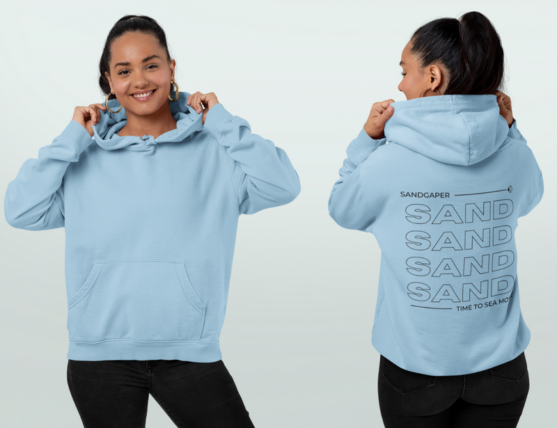 COLLEGE SANDGAPER SAND ORGANIC UNISEX HOODIE