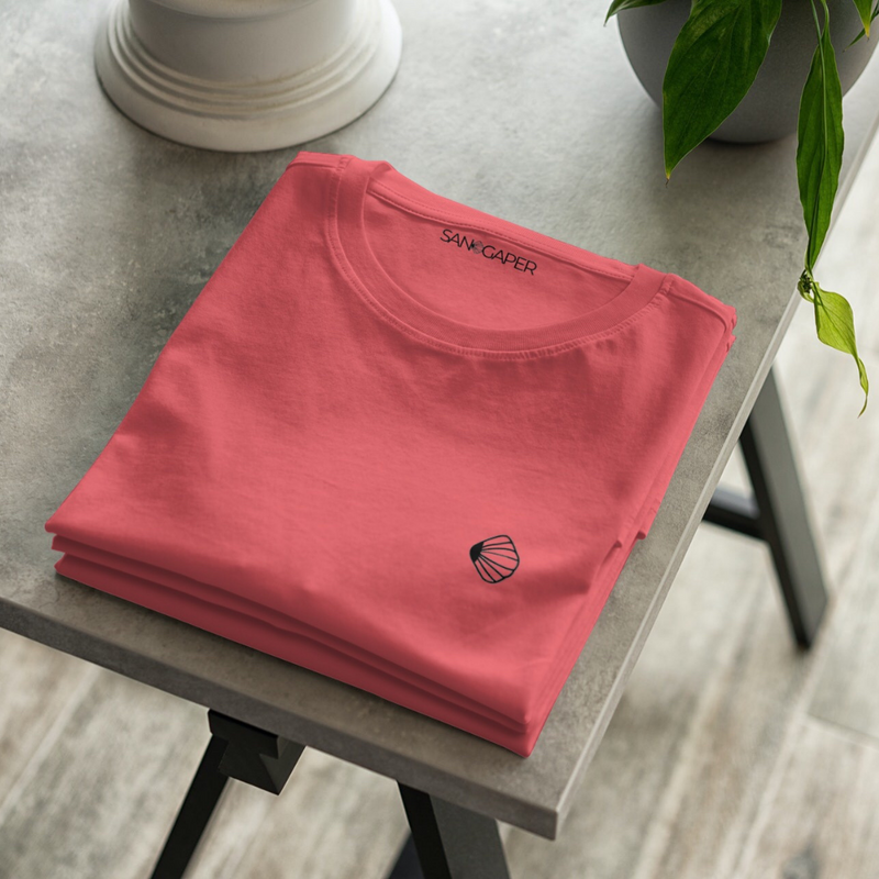 SGC Crewneck Muschel Bio-Shirt Coral Red