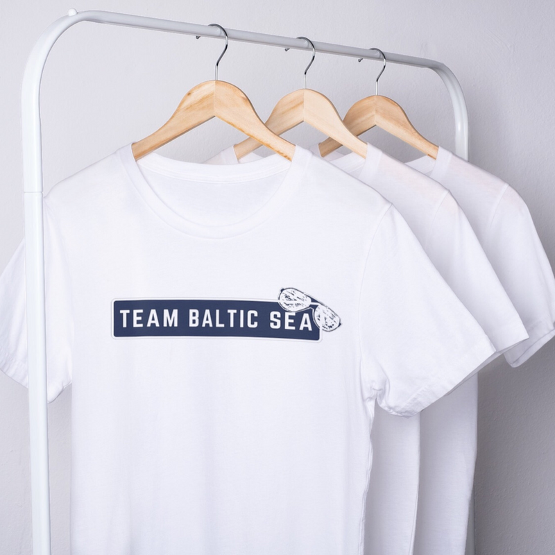 Baltic Crewneck Baltic Sea Team White/Black Bio-Shirt