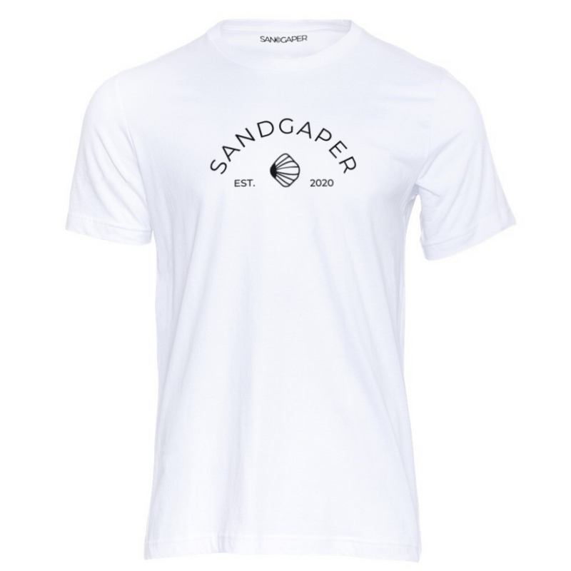 Baltic Crewneck Sandgaper EST. 2020 White/Black Bio-Shirt